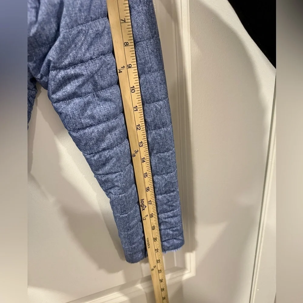 The North Face Girls Reversible Fleece Puffer Jacket Blue L 14/16 Quilted Coat